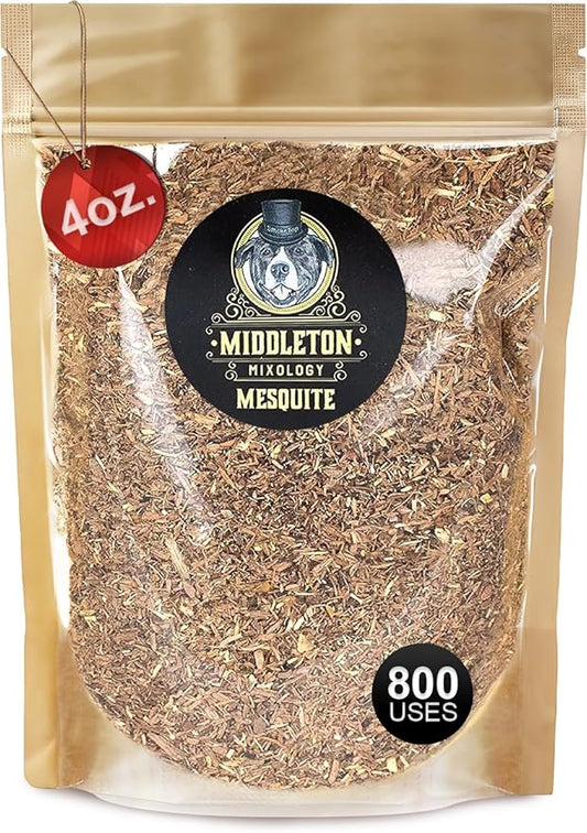 SmokeTop® 4oz Bag - Cocktail Smoker Chips for Old Fashioned Cocktails, Whiskey, & Bourbon - by Middleton Mixology Made in The USA (800 uses) (Mesquite)