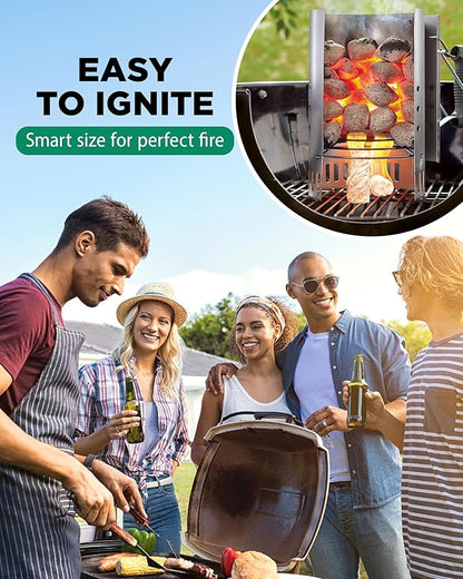 WH 54+ Pack Natural Fire Starters for Campfires & Grill - Long-Burning Charcoal Starters - Odorless Firestarters for Outdoor Fire Pit, Fireplace - Quick Ignite