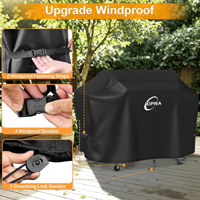 600D Pellet Grill Cover for Camp Chef Woodwind 36, Woodwind Pro 36, Waterproof BBQ Smoker Cover, UV Resistant, No Tear, No Fading