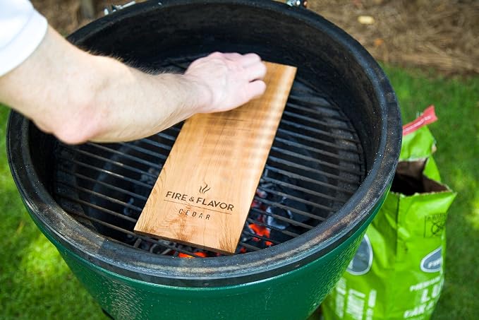 Fire & Flavor Cedar Planks, Great for Cedar Planked Salmon, Sustainably Sourced & Certified, 2-Pack, 11 inch