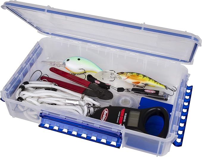 Flambeau Outdoors WP5001 Waterproof Tuff Tainer 14in, Double Deep Open Core | Waterproof double deep open core box with Zerust anti-rust tab. O-ring seal, translucent, stackable, 14 x 8.9 x 3in