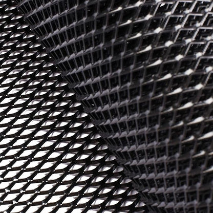 AggAuto Universal 40"x13" Car Grill Mesh 6x12mm Rhombic Hole Black | Aluminum Alloy Automotive Grille Insert Bumper, One of the Most Multifunctional Shape Grids 100x33cm
