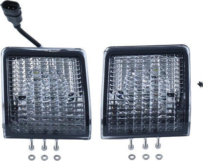 compatible Pair LED Front Corner Work Light AL78178 AL78177 Compatible with John Deere 6210 6310 6410 6610 6505 6600 7200 7410 Tractor Grill Lights, LH&RH