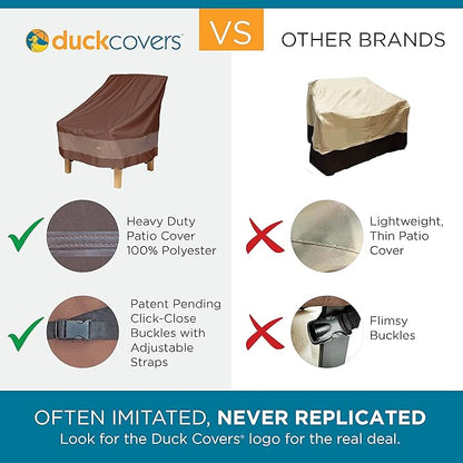 Duck Covers Ultimate Waterproof Patio Lounge Chair Cover, All Weather Protection, Durable Outdoor Lawn Patio Furniture Covers, 30W x 35D x 36H inch, Patio Chair Covers for Outdoor Furniture