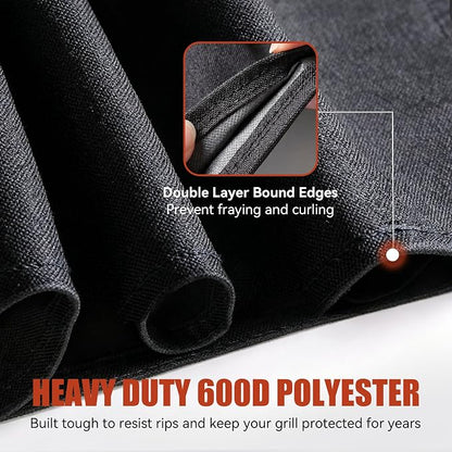 Z GRILLS Pellet Grill Cover 40 Inch | Official Genuine | Upgraded 600D Polyester Fabric, Heavy Duty, Waterproof, Weather Resistant Full Length Grill Cover for 550A and 550A2E Pellet Smoker