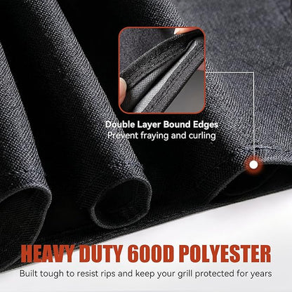 Z GRILLS Pellet Grill Cover 54 Inch | Official Genuine | Upgraded 600D Polyester Fabric, Heavy Duty, Waterproof, Weather Resistant Full Length Grill Cover for 700 Series Pellet Smoker