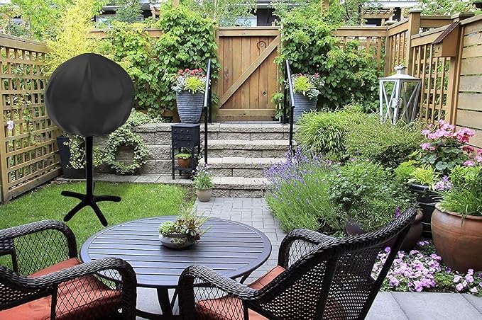 Grill Cover for George Foreman GGR50B and Weber Jumbo Joe Charcoal Grill 18" Indoor and Outdoor Electric Grill,19.5" Dia x 17.7" H