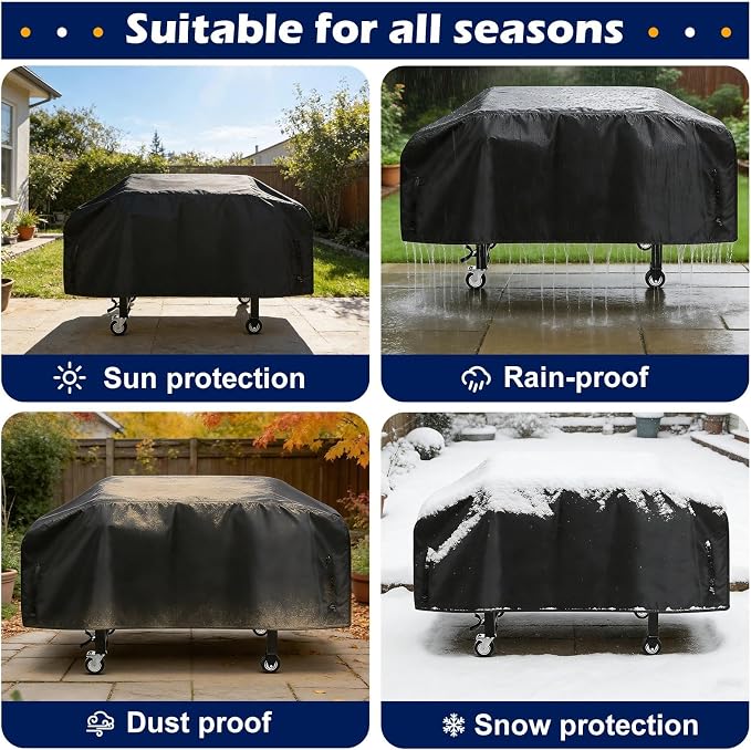 Griddle Cover for Blackstone 36 Inch Griddle Cooking Station, Waterproof Oxford Flat Top Gas Grill Cover for Blackstone 1554, 1825 and 4 Burner Griddle Grill, Nexgrill 720-1058