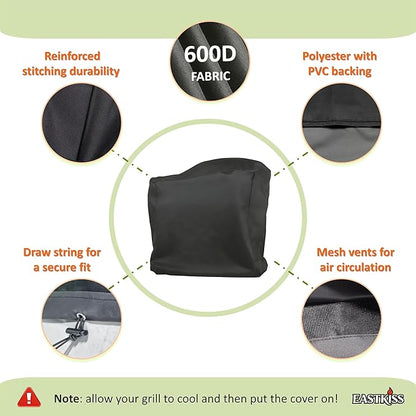 Grill Cover for Recteq RT-B380 Bullseye,Rec Tec RT-B380X Bullseye Deluxe Wood Pellet Grill - Heavy Duty Waterproof Fade Resistant Cover for Rectec Bullseye 380 Grill Accessories