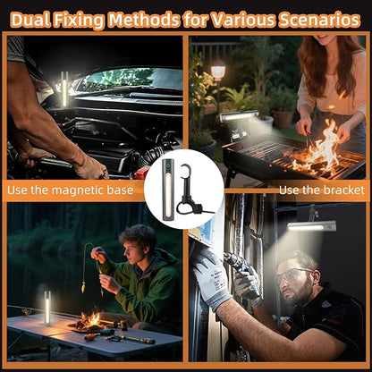 Barbecue Grill Light Designed for Blackstone & Weber Grill, Blackstone Griddle Accessories, Rechargeable LED Light for Outdoor, Grilling Accessories, Smoker BBQ Grilling Gift for Men Dad Him