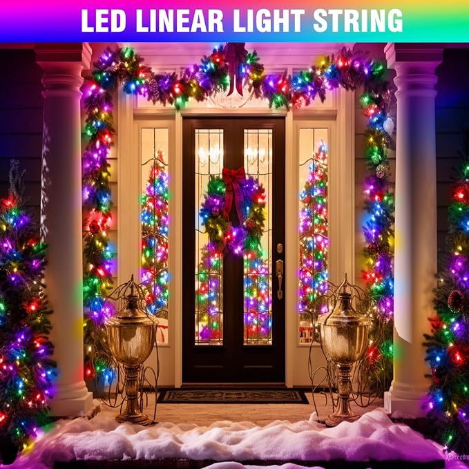 100FT Multicolor Fairy Lights, Connectable Christmas String Lights | Waterproof LED Light with Timer for Tree, Bedroom, Patio, Wedding, Party, Indoor Outdoor Decor