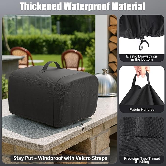 Cover for Ninja Artisan Outdoor Pizza Oven, Compatible with MO200 Series Waterproof Cover for Ninja Pizza Oven MO201 OO100 OO101, UV Resistant