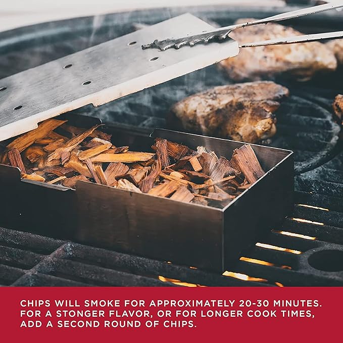 Fire & Flavor Premium All Natural Hardwood Smoking Chips, Works with All Grills, Cherry