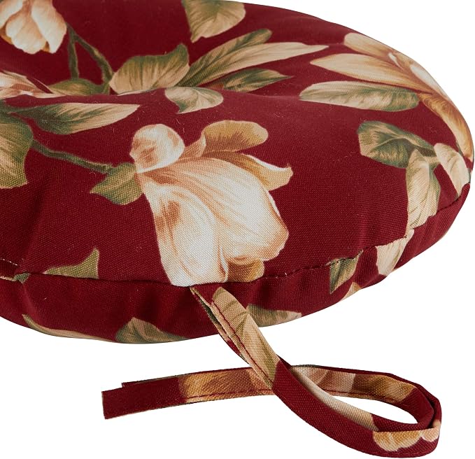 Greendale Home Fashions Tuscan Floral Outdoor 15-inch Bistro Seat Cushion, Set of 4