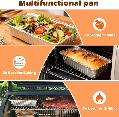 Grill Drip Pan Liners for Traeger Timberline 850 and 1300 (Gen 1 and 2 Models) Pellet Grills, BAC404 & BAC582 Aluminum Grease Trays Replacement Parts for Traeger Timberline Pellet Grills, 30 Packs