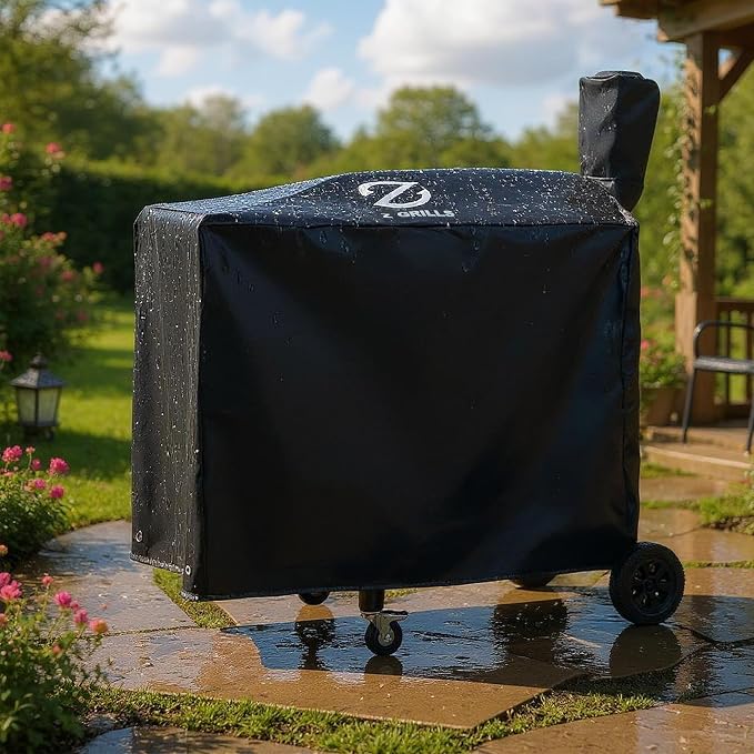 Z GRILLS Pellet Grill Cover 40 Inch | Official Genuine | Upgraded 600D Polyester Fabric, Heavy Duty, Waterproof, Weather Resistant Full Length Grill Cover for 550A and 550A2E Pellet Smoker