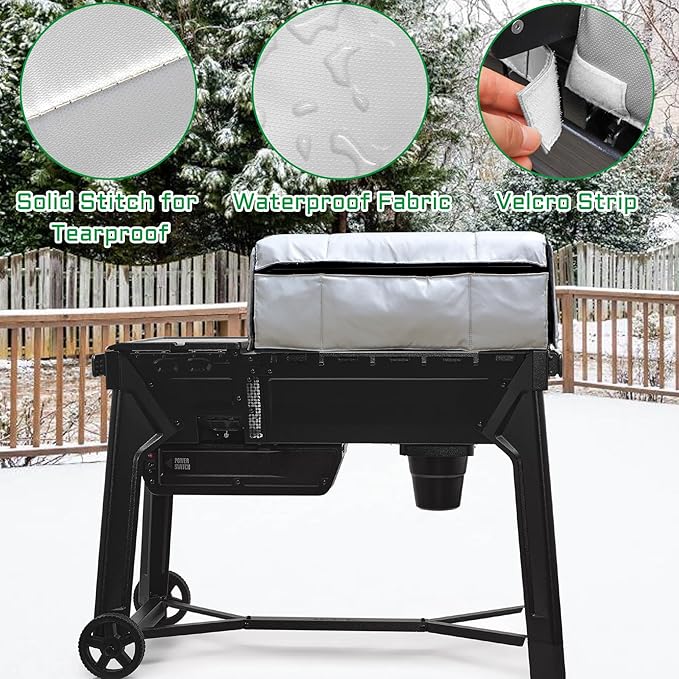 Grill Insulated Blanket for Traeger Woodridge Smoker Cover Thermal Insulation Replacement Parts Insulator Wood Pellet Grills BBQ Winter Accessory