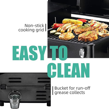 Z GRILLS 2026 200A Table Top Wood Pellet Grill, Pellet Smoker with PID V3.0 Controller, Meat Probes, 202 sq.in Cooking Area, Fit for RVs, Road Trips & Apartments