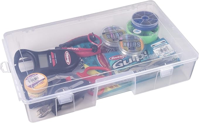 Flambeau Outdoors 7000R Tuff Tainer Double Deep Bulk Core Zerust Tab, Clear | Oversized open double deep box for bulky gear, includes Zerust anti-rust tab. Translucent, 16.5 x 9.75 x 3.25in