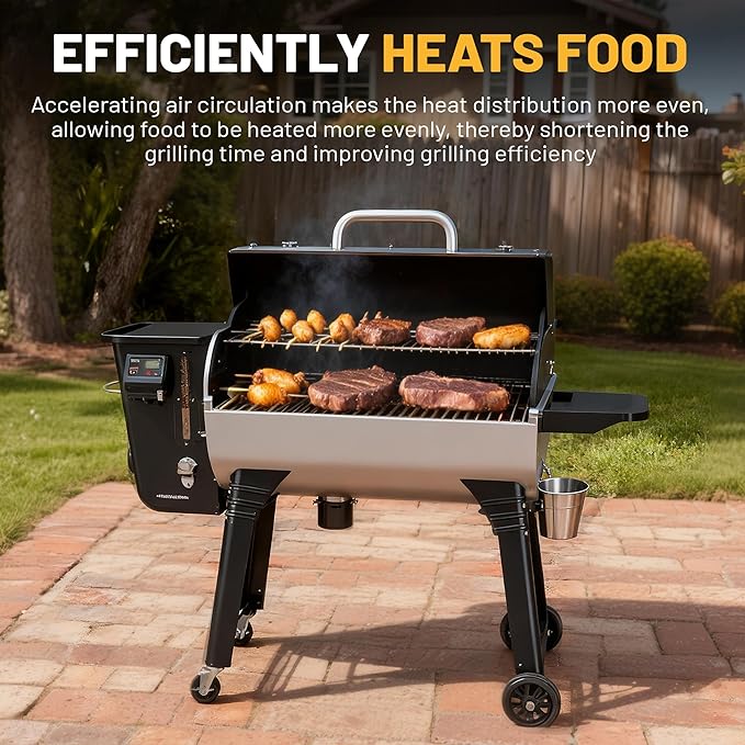 Replacement Induction Fan Kit High Temperature Resistant BBQ Blower, Compatible with Traeger, Pit Boss & Camp Chef Wood Pellet Grill Smokers