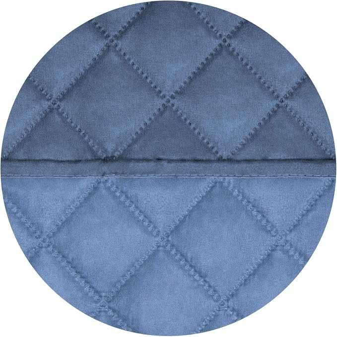 PureFit Reversible Recliner Chair Covers Couch Covers for Dogs, 28 in | Dark Blue/Light Blue, Water Resistant Couch Protector, Washable Pet Couch Cover with Non Slip and Elastic Straps For Kids