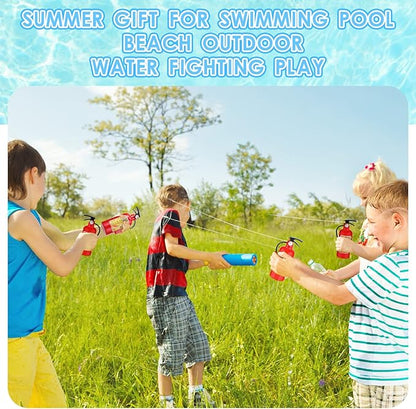 24 Packs 4 Inch Fire Extinguisher Toys Fire Extinguisher Mini Water Firemen Squirter for Party Favors