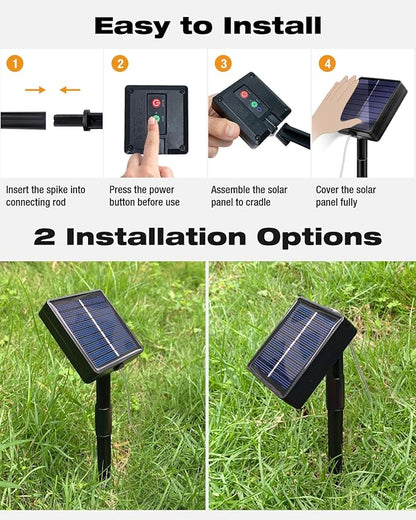 btfarm 2 Pack Solar String Lights Outdoor - Total 240LED 78FT Solar Fairy Lights Outside Waterproof 8 Modes, Copper Wire Solar Powered Twinkle Light for Garden Tree Christmas Wedding Party,Warm White