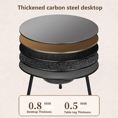 Outdoor Charcoal BBQ Grill Portable Charcoal Barbecue Grill with A Variety of Grilling Accessories Perfect for Outdoor Cooking & Grilling, BBQ, Patios with Carry Bag(D)