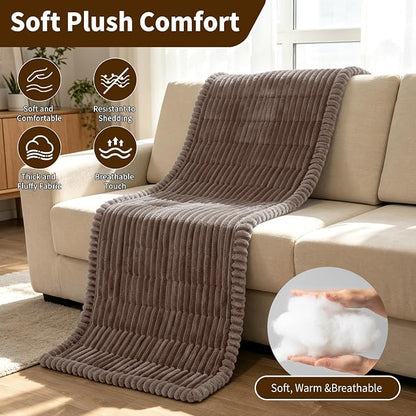 Leakproof Couch Cover for Dogs, Non Slip Washable Sofa Protector | Stain-Resistant Window Seat Cushions Chair Mat Car Seat Cover for Kids Pets (Khaki 27.6" x 82.7")