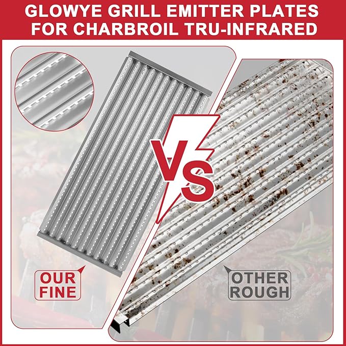 Grill Emitter Grates for Charbroil TRU Infrared 463644220 463642316 463632320 466642316 466642416 463675016, 17" Emitter Replacement Parts for Charbroil G362-2100-W1