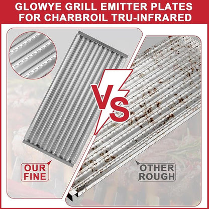Grill Emitter Grates for Charbroil TRU Infrared 463644220 463642316 463632320 466642316 466642416 463675016, 17" Emitter Replacement Parts for Charbroil G362-2100-W1