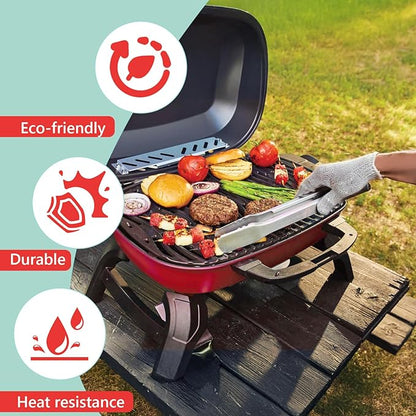 62006 Grease Catcher & 10PCS Drip Pan Liners for Napoleon TravelQ 285 Sreies 2 Burner Grill TQ285X, TQ PRO285, TQ285-BL-1, TQ PRO285X, PRO285-BK, TQ285X-RD-1-A, Parts for Napoleon TravelQ Accessories