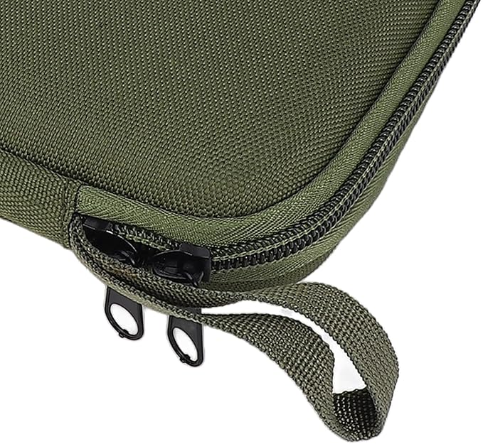 Dan&Dre EVA Shockproof Portable Camping Grill Flashlight Box/Cover with Large Capacity, Fixing Strap, Lightweight for Outdoor Activities, Camping, BBQ, Hiking (Army Green)