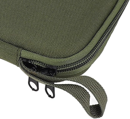 Dan&Dre EVA Shockproof Portable Camping Grill Flashlight Box/Cover with Large Capacity, Fixing Strap, Lightweight for Outdoor Activities, Camping, BBQ, Hiking (Army Green)