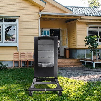 Heavy Duty Smoker Stand – Universal Mobile Base for Electric Smokers (Vertical/Digital), All-Steel Construction, 1000 lb Capacity