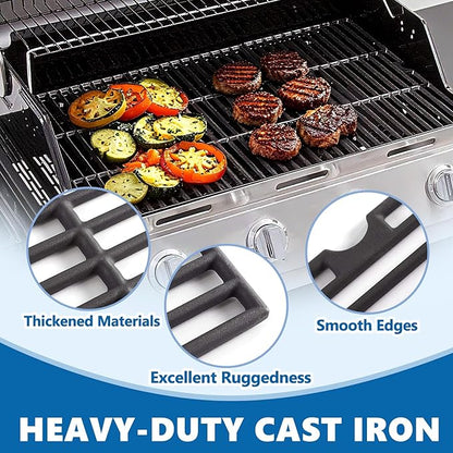 SafBbcue DGF493BNP 16.5" Grill Grates for Dyna Glo DGH474CRP DGH483CRP DGB494SPB DGB495SDP, Backyard BY13-101-001-12 GBC1440W, Kenmore 146.23678310 146.16132110 146.20164510 146.23679310 Grill Parts