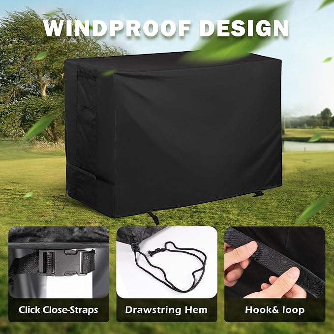 Griddle Cover for Charbroil 28" XL Performance Series 3-Burner Grill, Flat Top Grill Cover for Charbroil 28in Propane Gas Griddle 463258924 All Weather Protective Cover