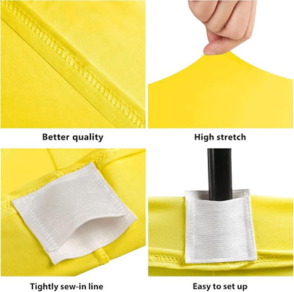 BDDC 6ft Stretch Spandex Fitted Table Cloth for 6 Foot Tables | GRS-Certified Eco-Friendly Fabric, Elastic Fit Rectangle Tablecloth, Washable, Wrinkle-Free, For Events & Parties