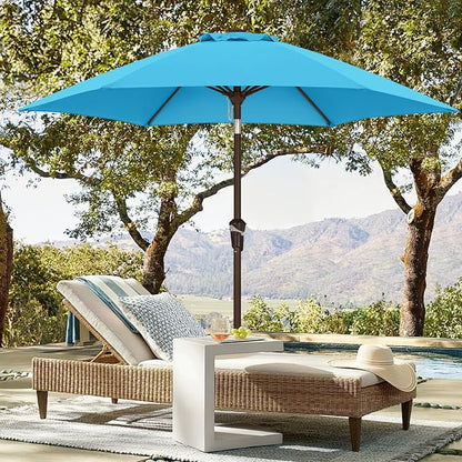 ABCCANOPY 7.5FT Patio Umbrella Outdoor 6 RibsTable Umbrella | Fade & UV Resistant Fabric,6 Fiberglass Ribs,Smooth Crank System,Wind Resistance,Great for Patio,Backyard,Garden,Deck