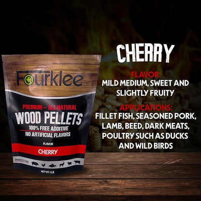 Pellets for Smoker Grill - Wood Pellets for Smoker - Smoker Pellets - Grill Pellets - Wood Pellets - pellets -6Pack 1Lb Each.