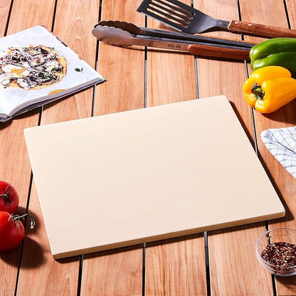 Outset Pizza Stone For Grill and Oven, 14" x 16" Pizza Tile