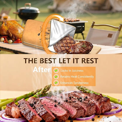 BBQ Blanket for Resting Meat, Reusable Smoker Grilling Meat Insulated Brisket Resting Blanket Bag, Smoker Meat Resting Blanket Bag for Men, Dad, BBQ Lovers, Christmas Gifts&Stocking Stuffers
