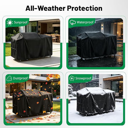 82 Inch Island Grill Cover, Outdoor Kitchen BBQ Waterproof Cover | Heavy Duty Outdoor Large Island Covers for Patio BBQ, 82"L x 25"W x 50"H