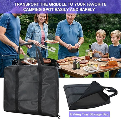 Medium Griddle Bag compatible with Camp Chef Single Burner Griddle - SG30, CGG16, SG14, FG20, MSG20 21''L×19''W ×3''H