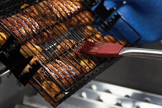 Onward Manufacturing Company Non-Stick Flat Spit Rotisserie Grill Basket
