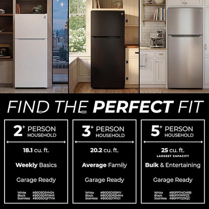 Kenmore 20.2 cu. ft. 30" Wide Top Mount Refrigerator - FPR Metallic Steel