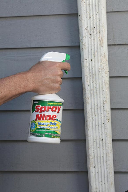 Spray Nine 26810 Heavy Duty Cleaner, Degreaser & Disinfectant for Kitchens, Bathrooms, Yard Equipment, Automotive & Industrial 32 Fl Oz. (Pack of 1)