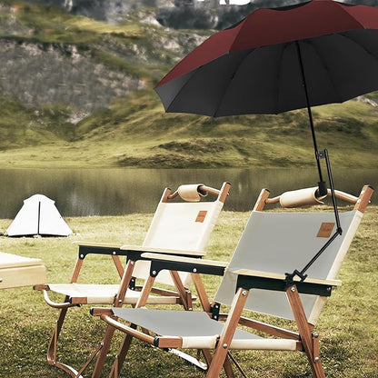 XLINGZA UPF 50+ Beach Umbrella with Adjustable Universal Clamp