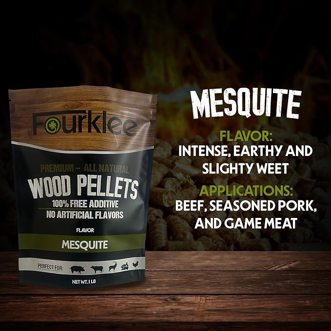 Pellets for Smoker Grill - Wood Pellets for Smoker - Smoker Pellets - Grill Pellets - Wood Pellets - pellets -6Pack 1Lb Each.