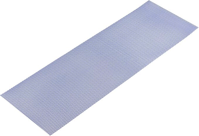 AggAuto Universal 40"x13" Car Grill Mesh 6x12mm Rhombic Hole Blue | Aluminum Alloy Automotive Grille Insert Bumper, One of the Most Multifunctional Shape Grids 100x33cm